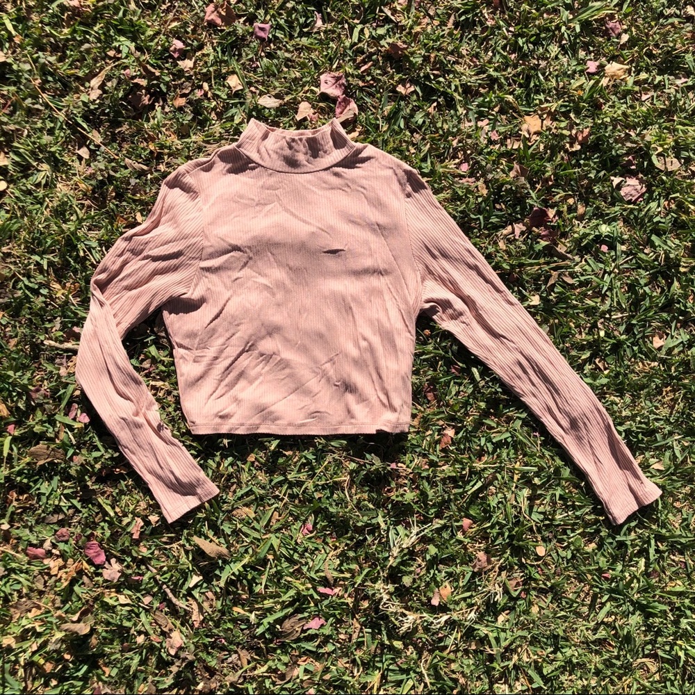 ASOS mock neck long sleeve crop